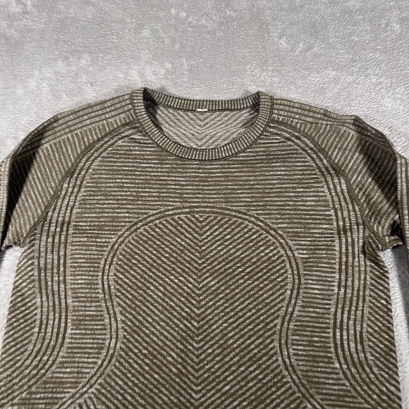 Lululemon Restless Pullover Womens 10 Green Long Sleeve Thumbholes Mid Layer - Picture 2 of 8